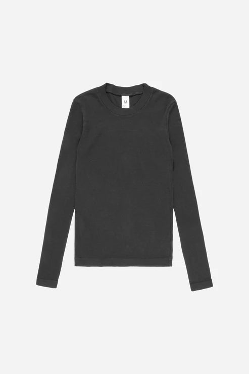 Rib Long Sleeve in Slate
