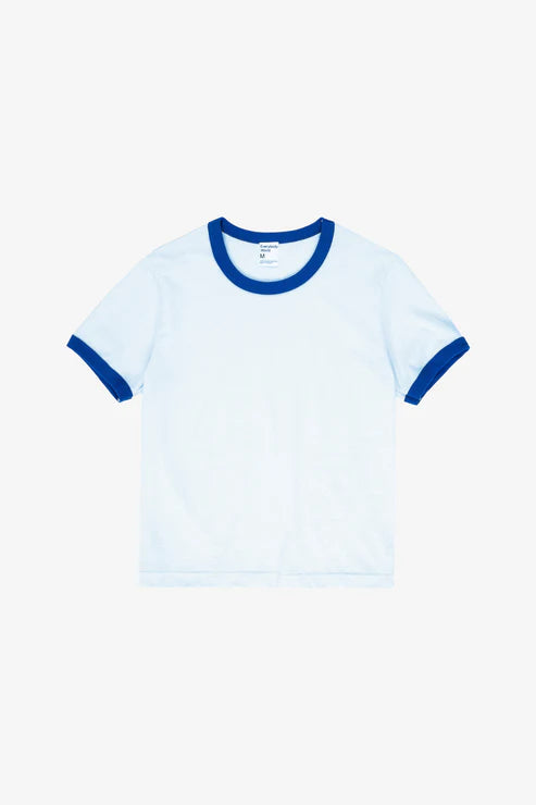 Ringer Trash Tee in  Lapis