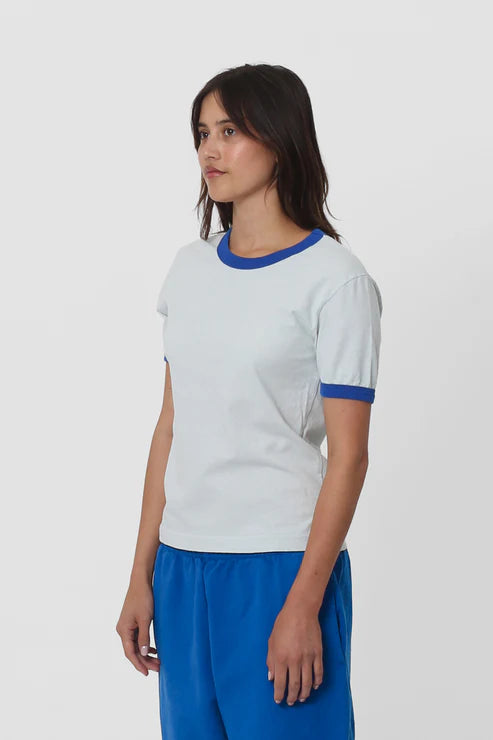 Ringer Trash Tee in  Lapis