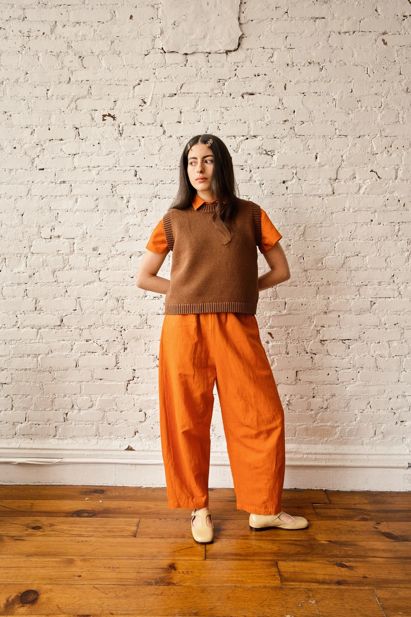 Shape Cotton Vest - Mocha