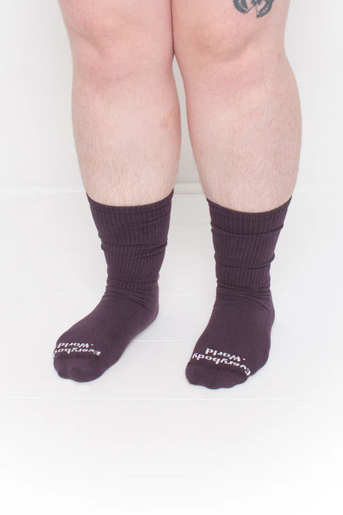 Squishy Socks in Mulberry