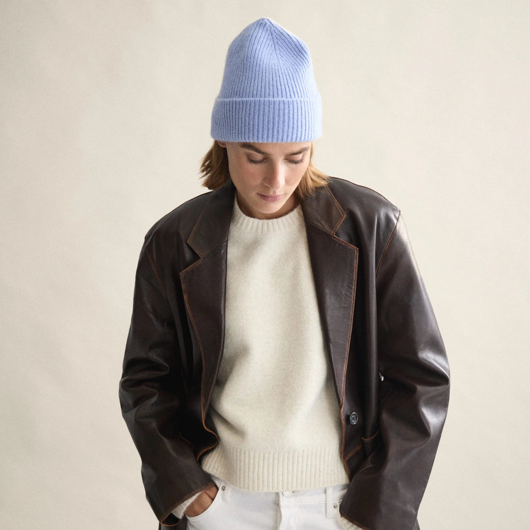 Beanie in Light Blue Sky