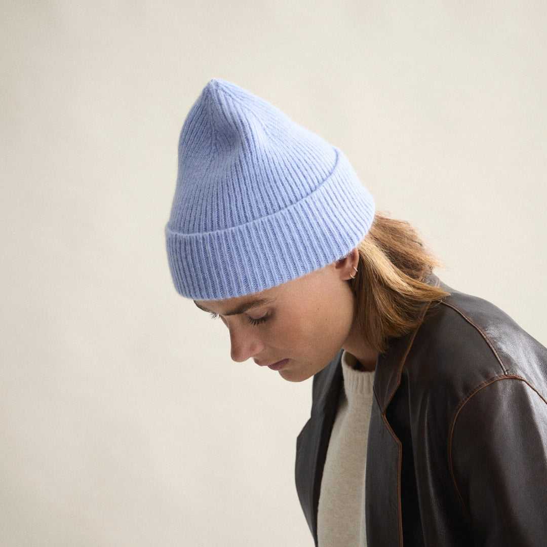 Beanie in Light Blue Sky
