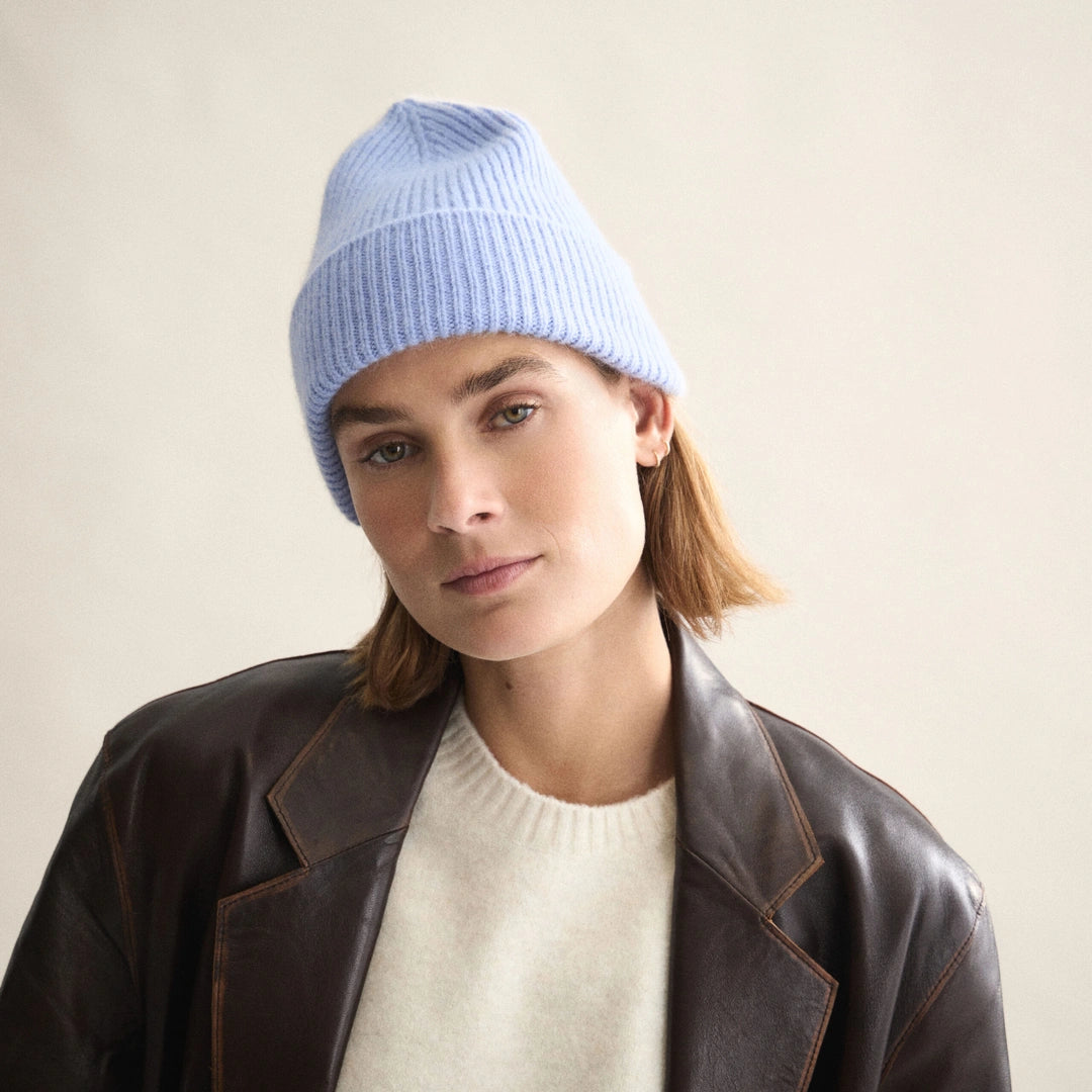 Beanie in Light Blue Sky