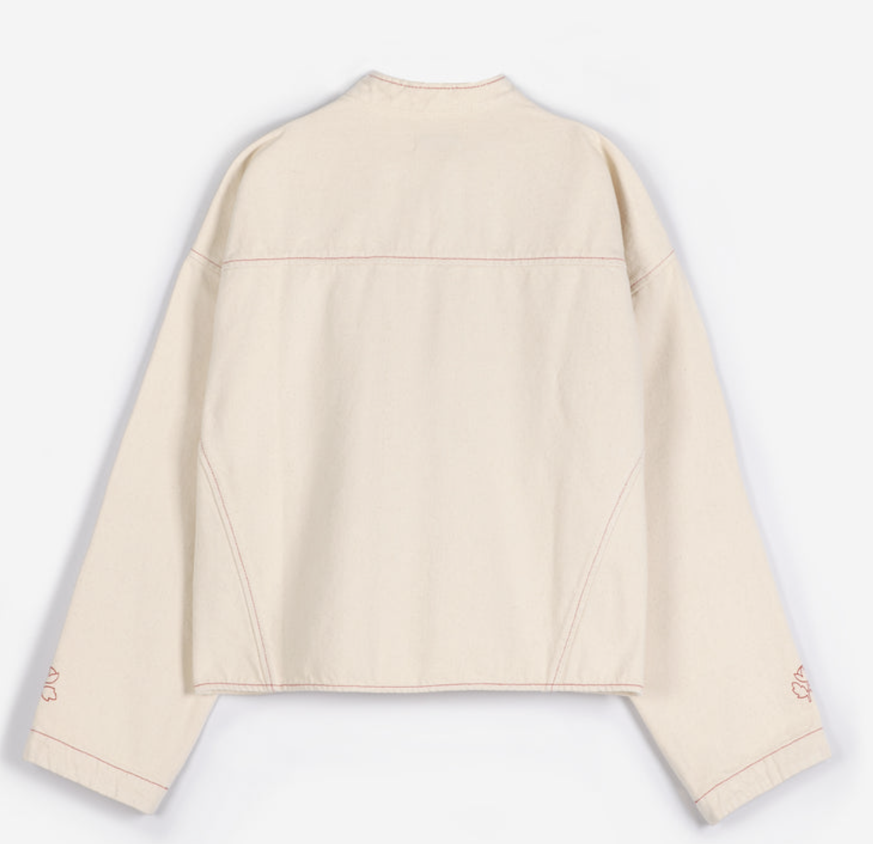 Vibrant Flower Ecru Twill Jacket