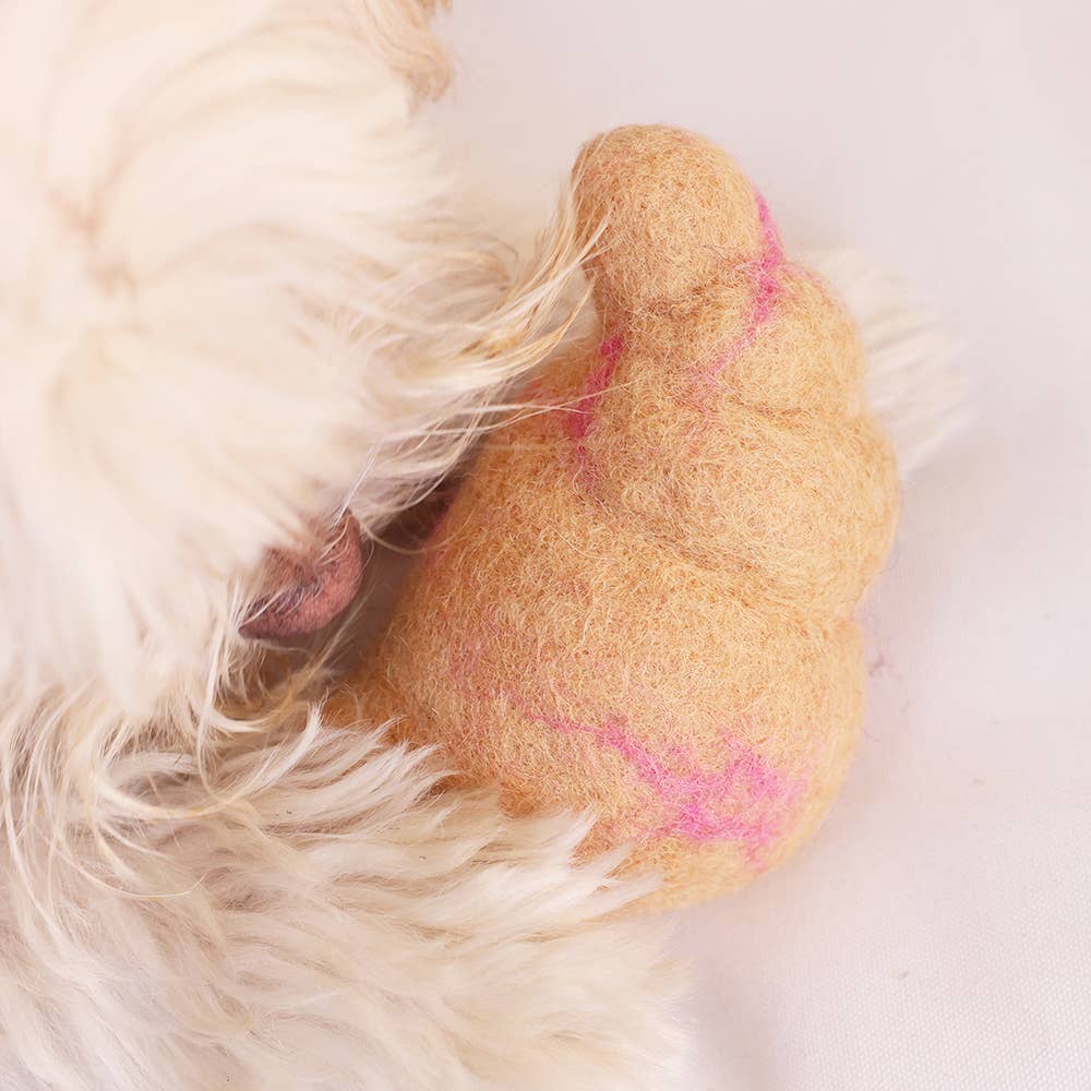 Croissant Wool Dog & Cat Toy
