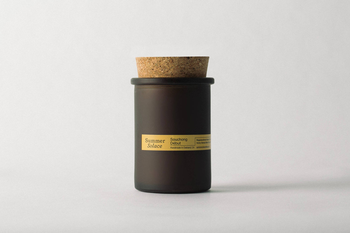 Souchong Debut – Black Tea & Vetiver Tallow Candle, 6 oz