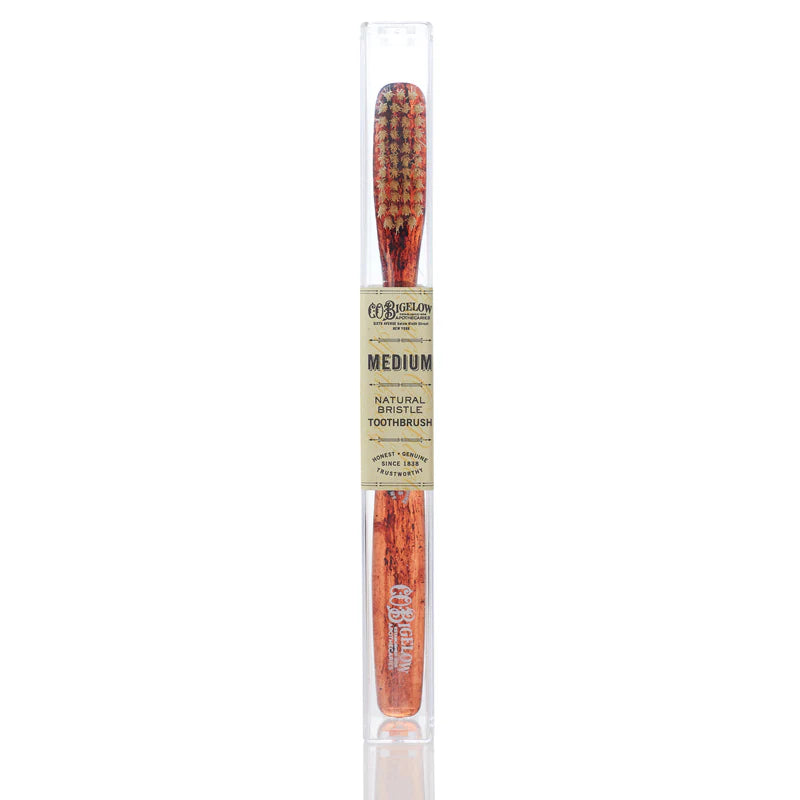 Natural Bristle Toothbrush - Tortiose (Soft)