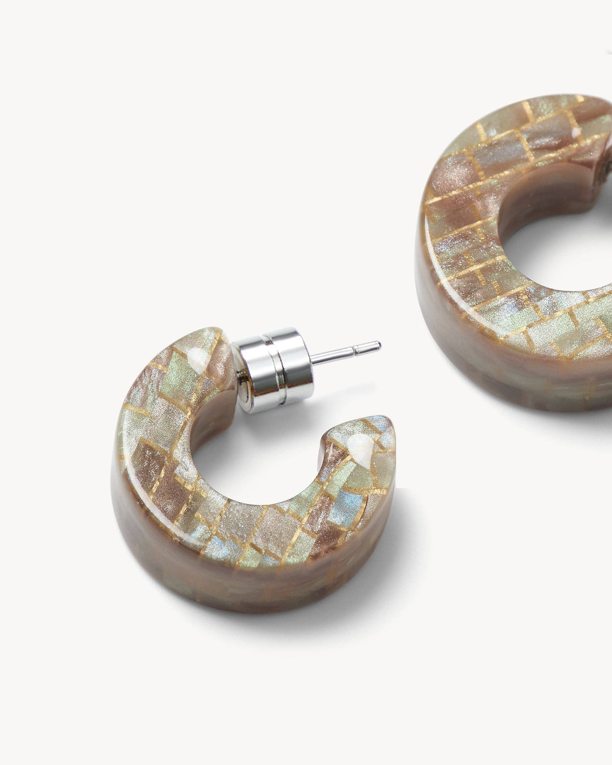 Muse Hoops in Gem Checker