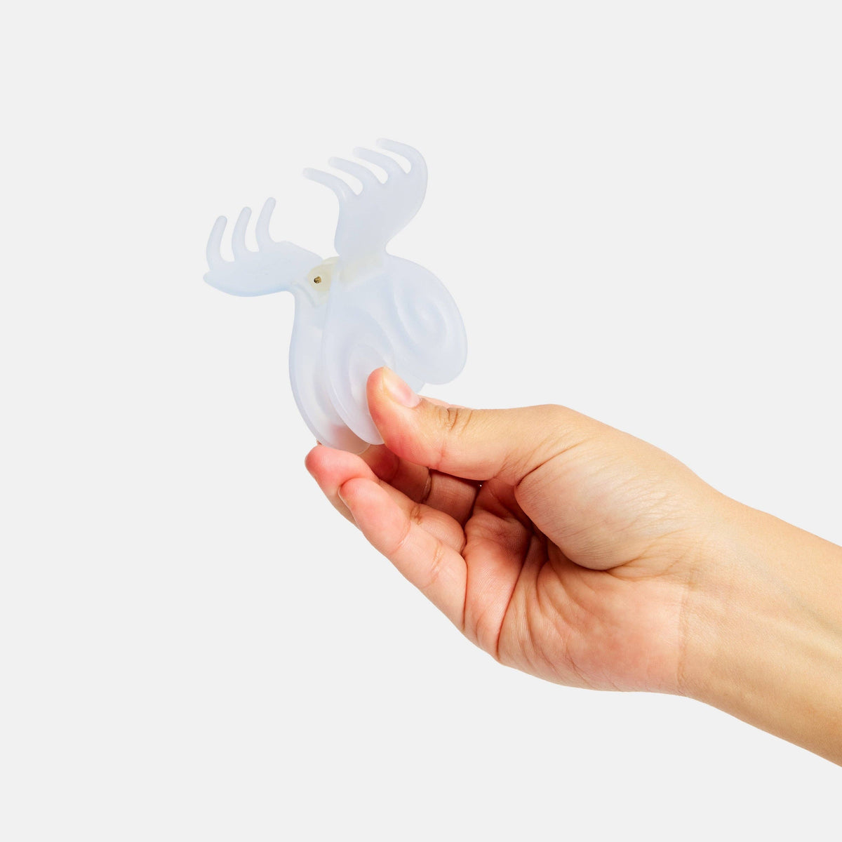 Butterfly Claw in Clear White