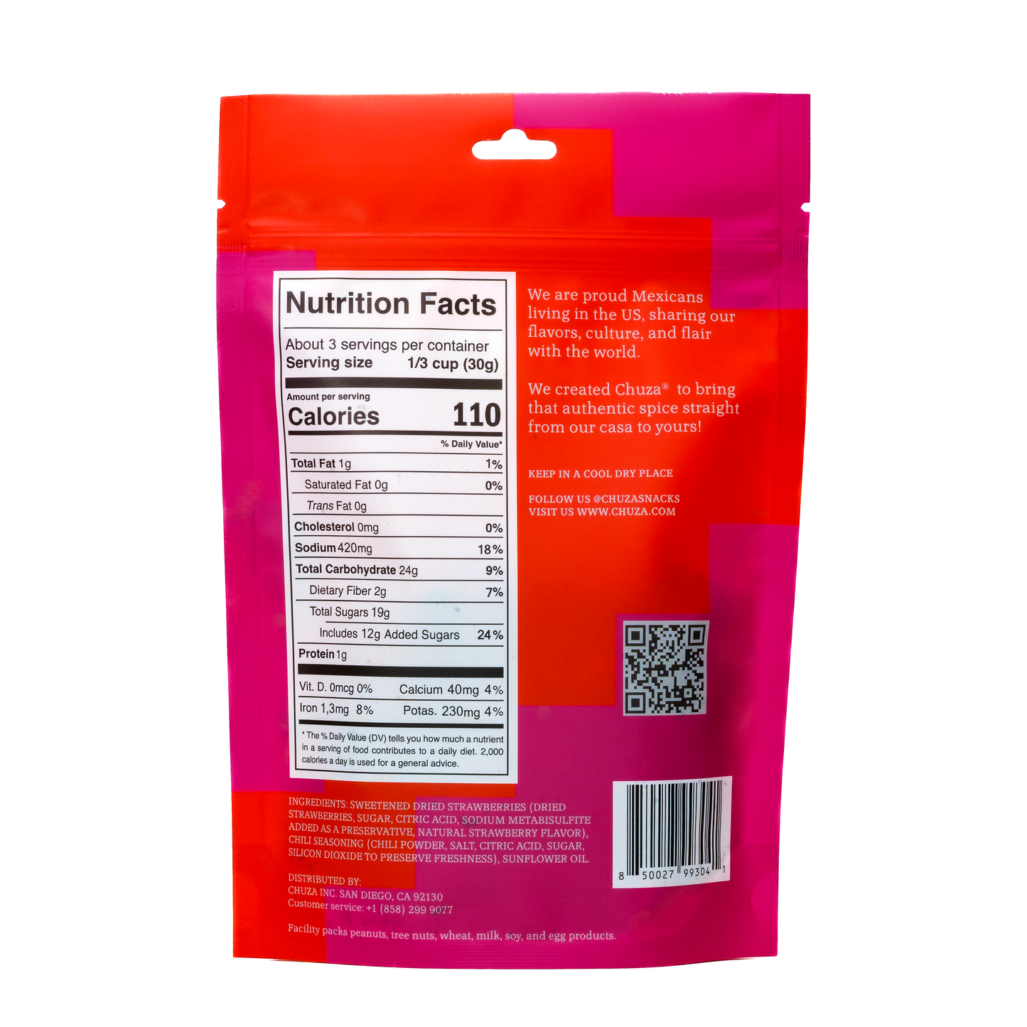 Dried Strawberry | Chili-Seasoned Tropical Snack