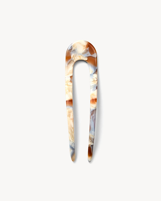 French Hair Pin in Blue Roma