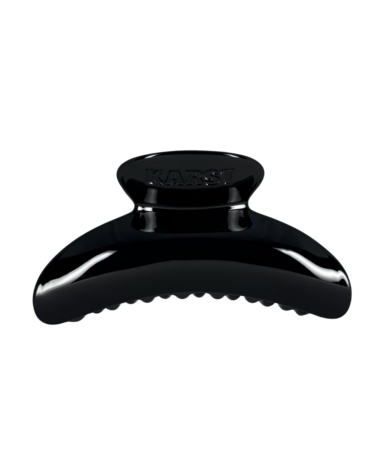 Black hair clip on a white background