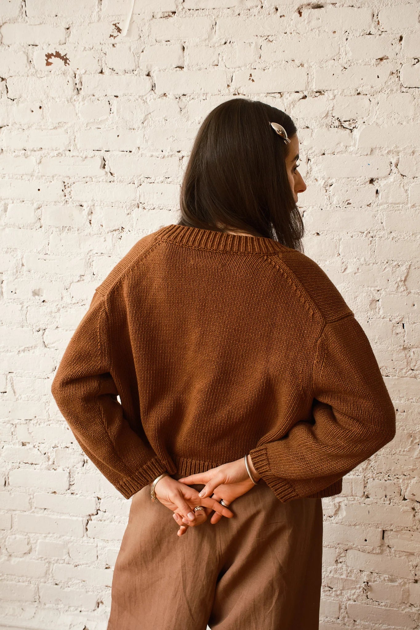 Shiloh Cotton Cardigan - Mocha