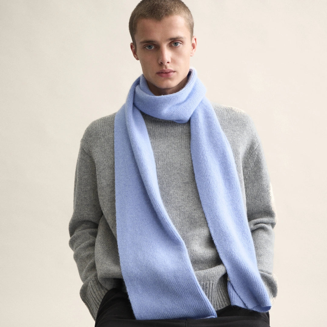 Long Scarf in Light Blue Sky
