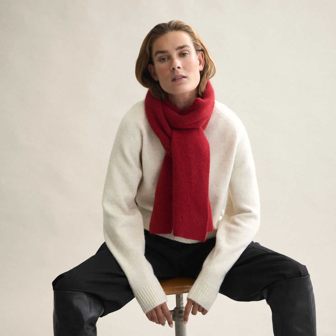 Long Scarf in Framboise