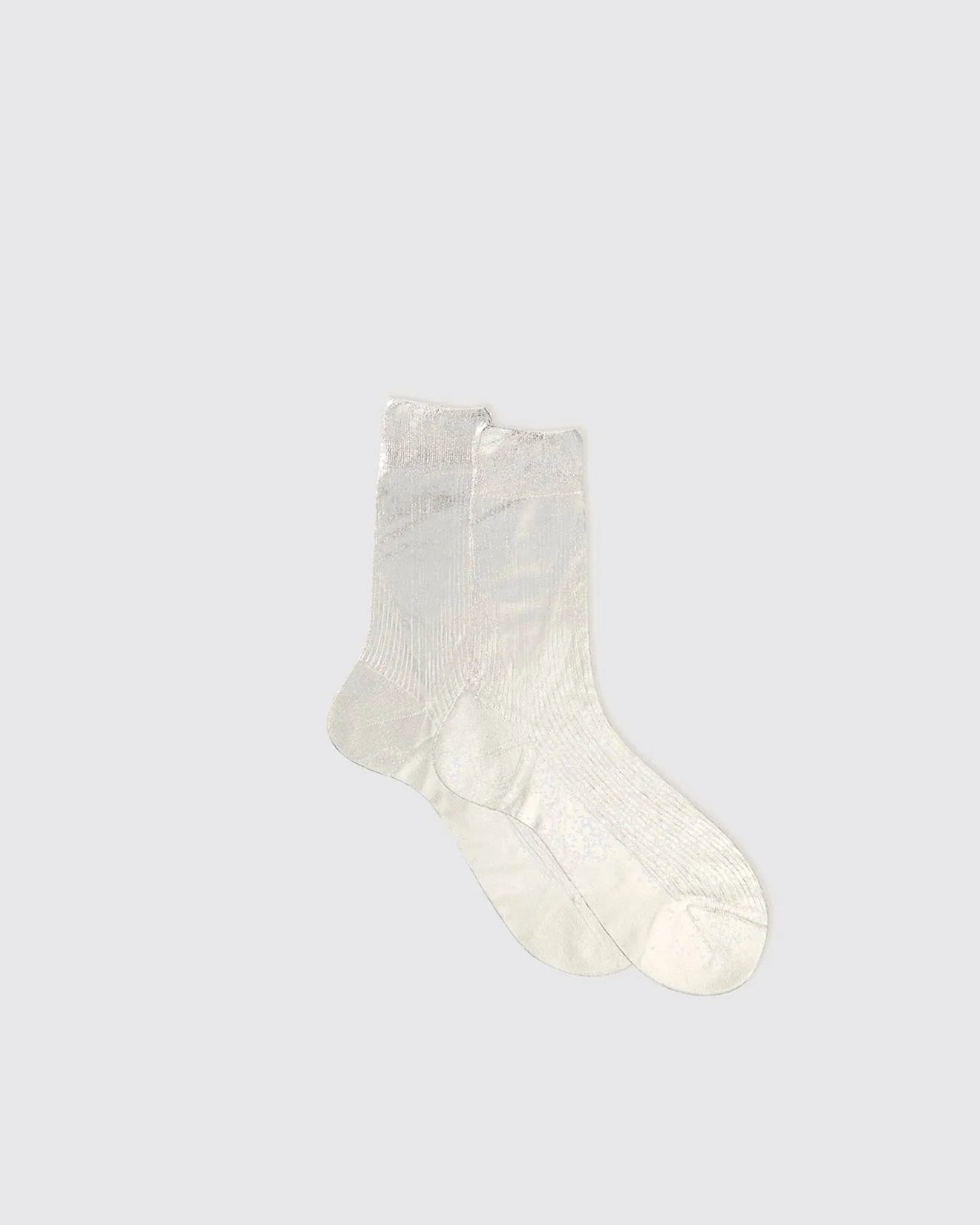 White sock on a light gray background