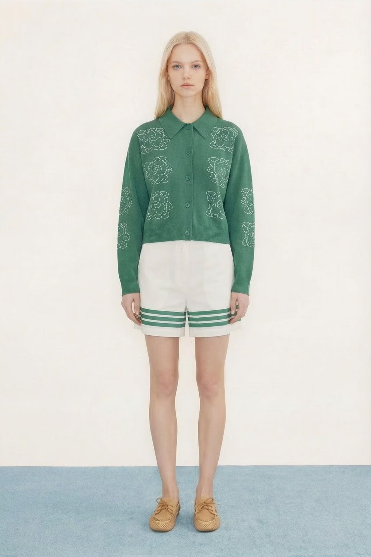 Flowers Emboidered Cardigan