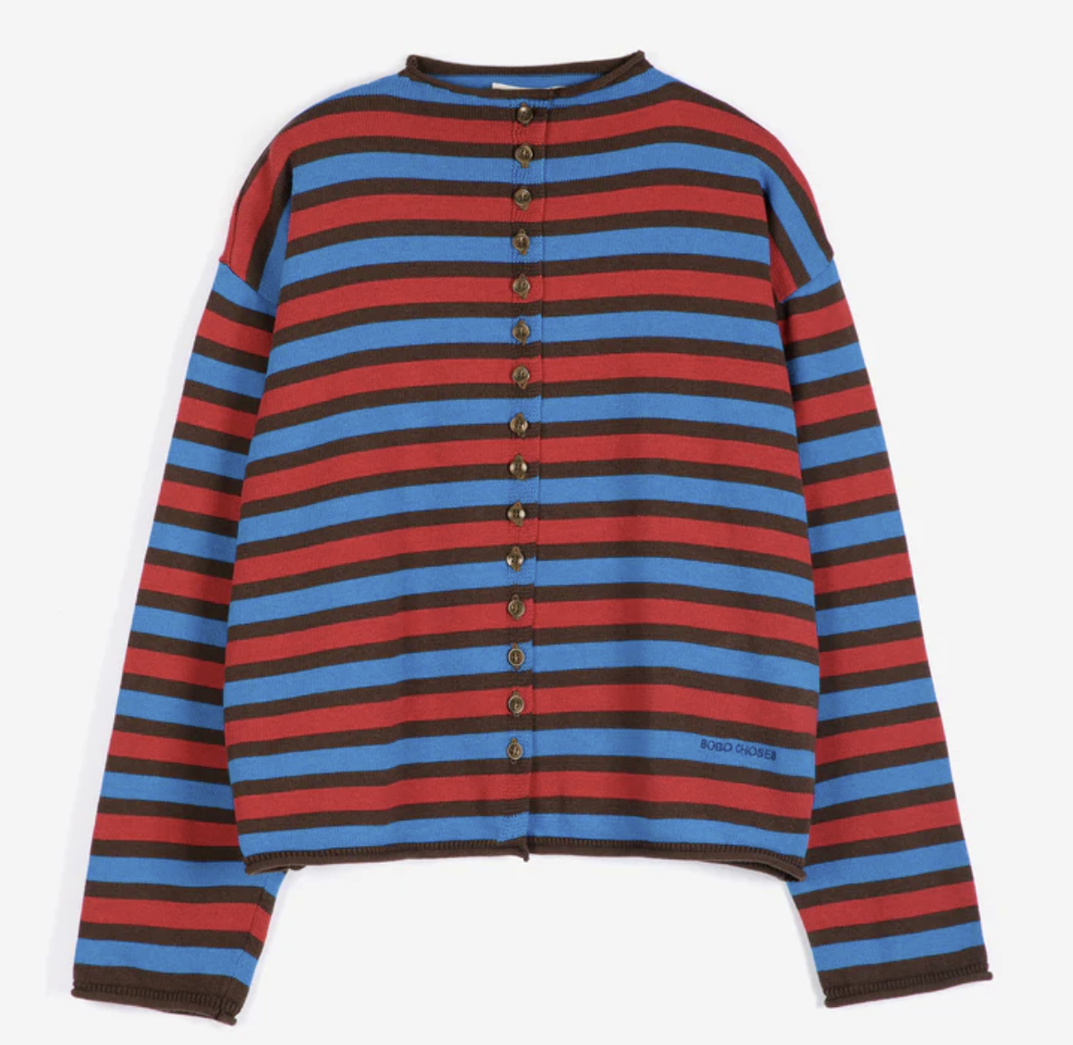 Striped Cotton Cardigan