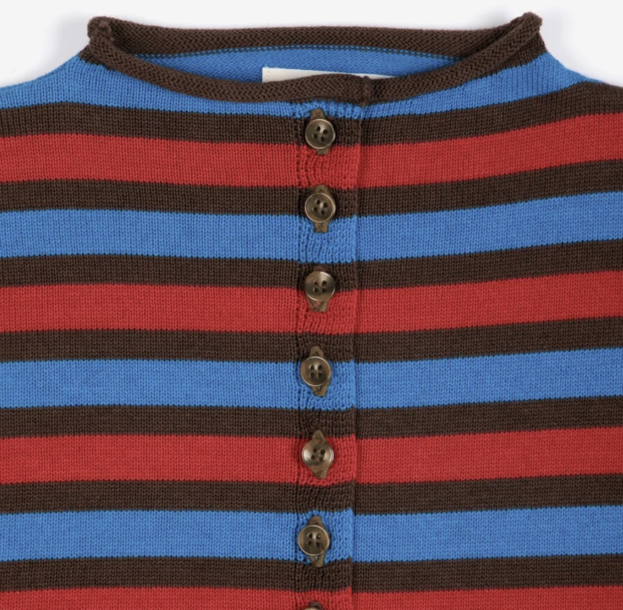 Striped Cotton Cardigan