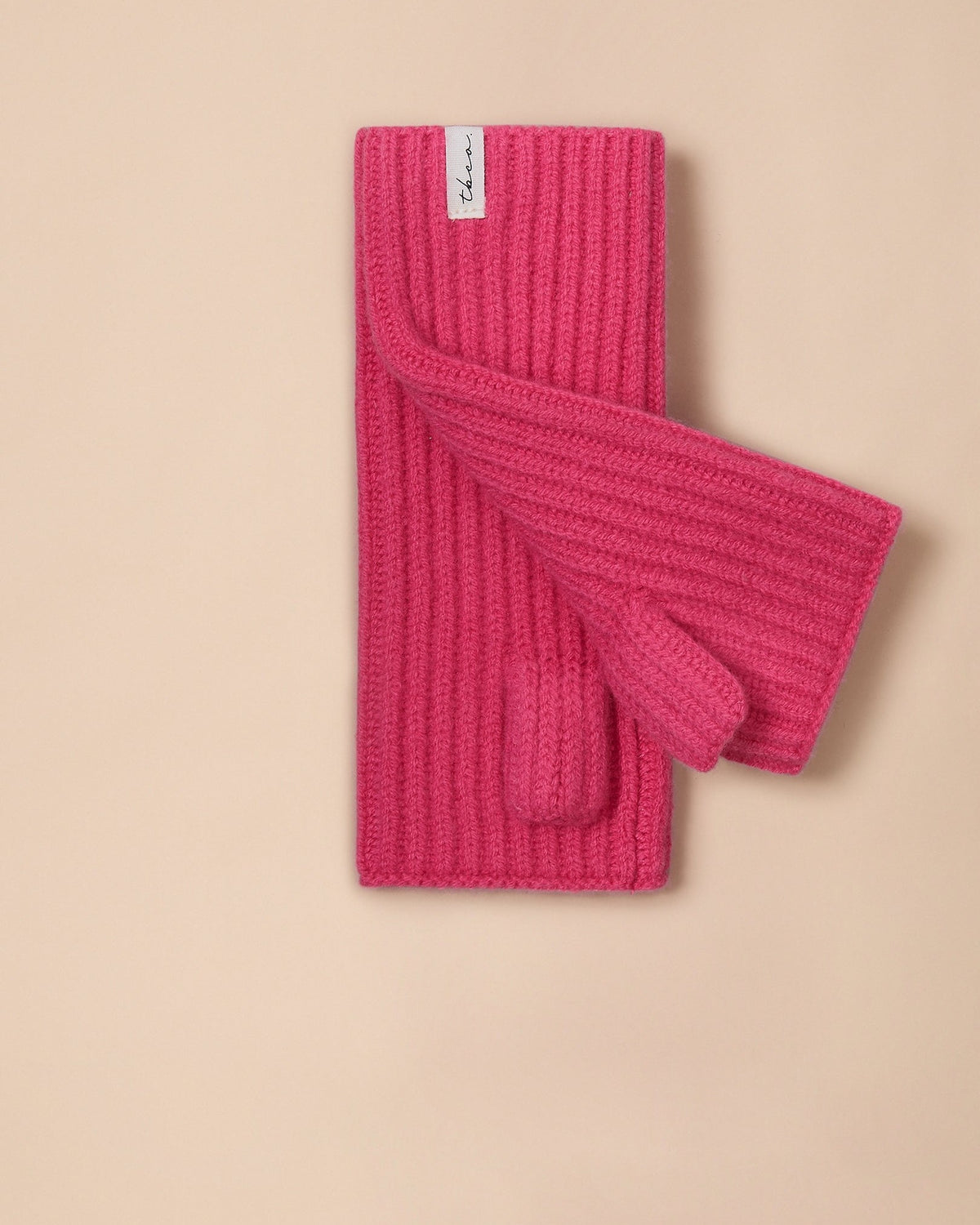 Merino Wool Wrist Warmers in Pink - product photo